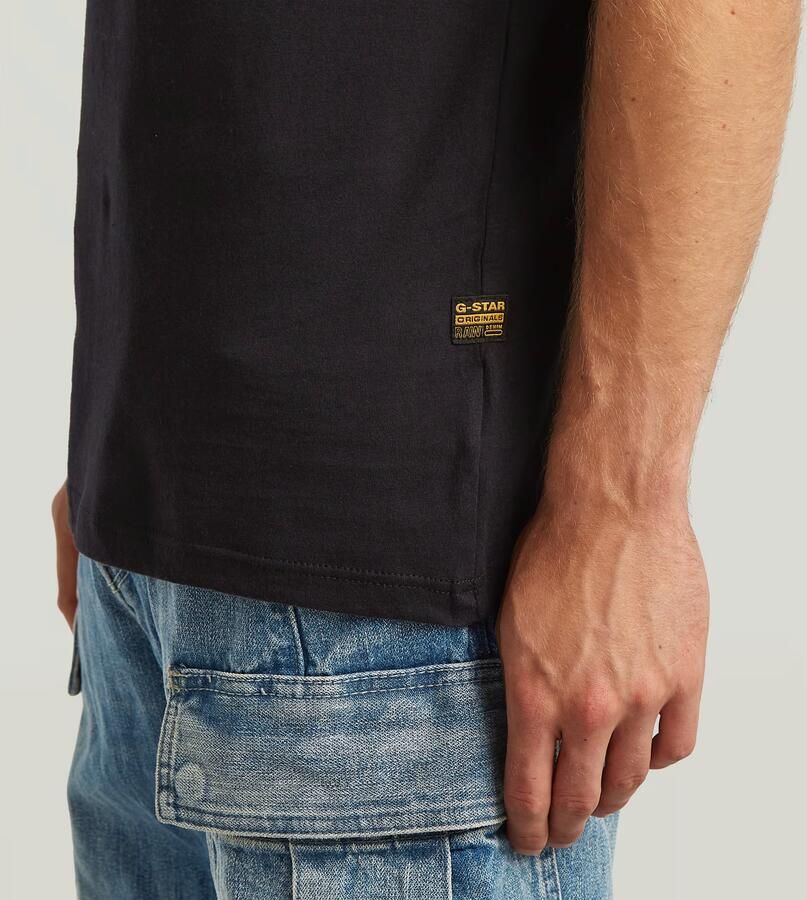 G-Star RAW Old Skool Slim T-Shirt Zwart Heren - Foto 2