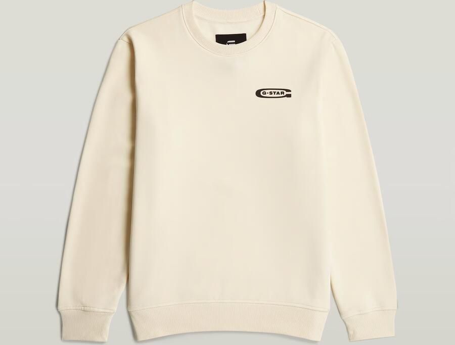 G-Star RAW Old Skool Sweater Beige Heren - Foto 2