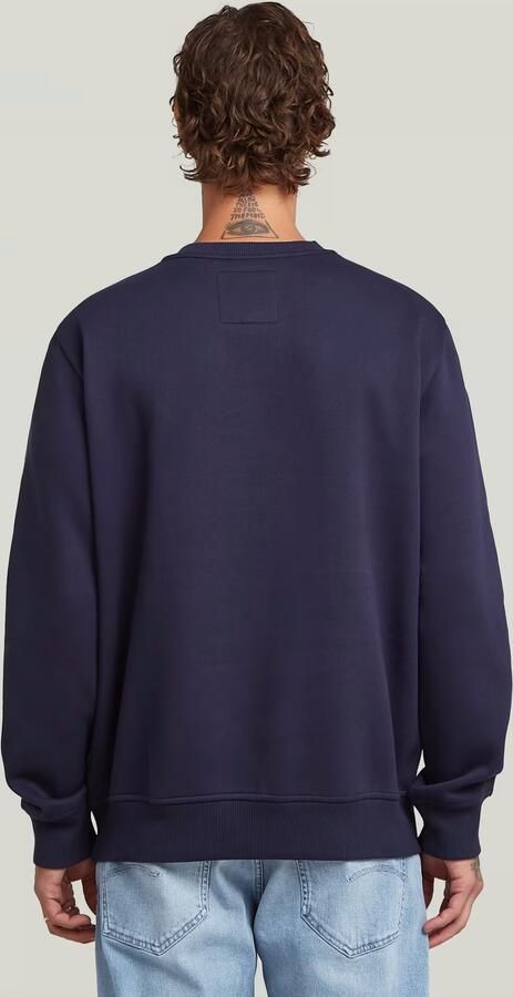 G-Star RAW Old Skool Sweater Donkerblauw Heren - Foto 4
