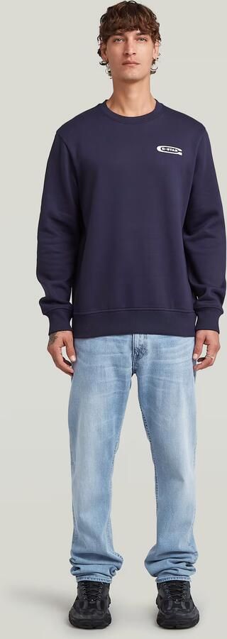 G-Star RAW Old Skool Sweater Donkerblauw Heren - Foto 5