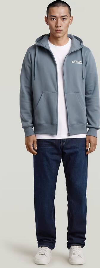 G-Star RAW Old Skool Zip Hoodie Grijs Heren - Foto 6