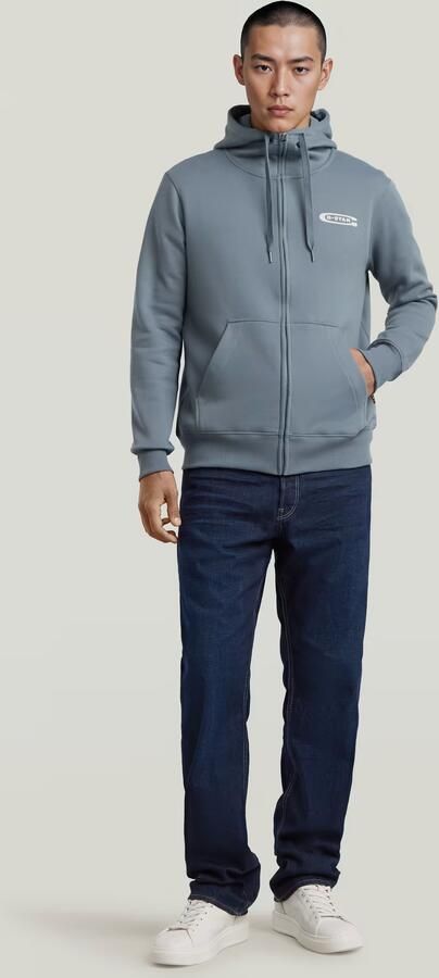 G-Star RAW Old Skool Zip Hoodie Grijs Heren - Foto 5