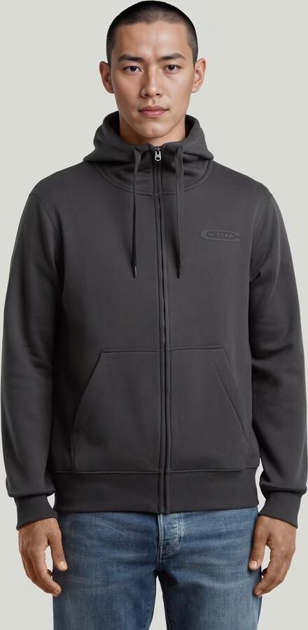 G-Star RAW Old Skool Zip Hoodie Grijs Heren - Foto 7