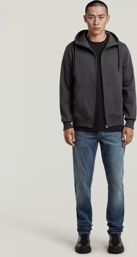 G-Star RAW Old Skool Zip Hoodie Grijs Heren - Foto 4