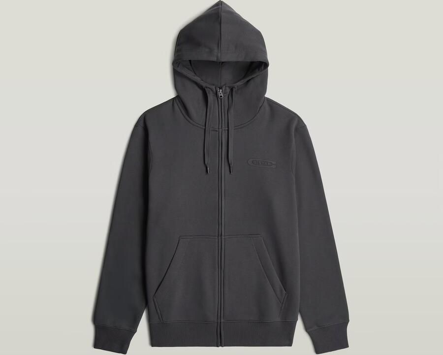 G-Star RAW Old Skool Zip Hoodie Grijs Heren - Foto 3