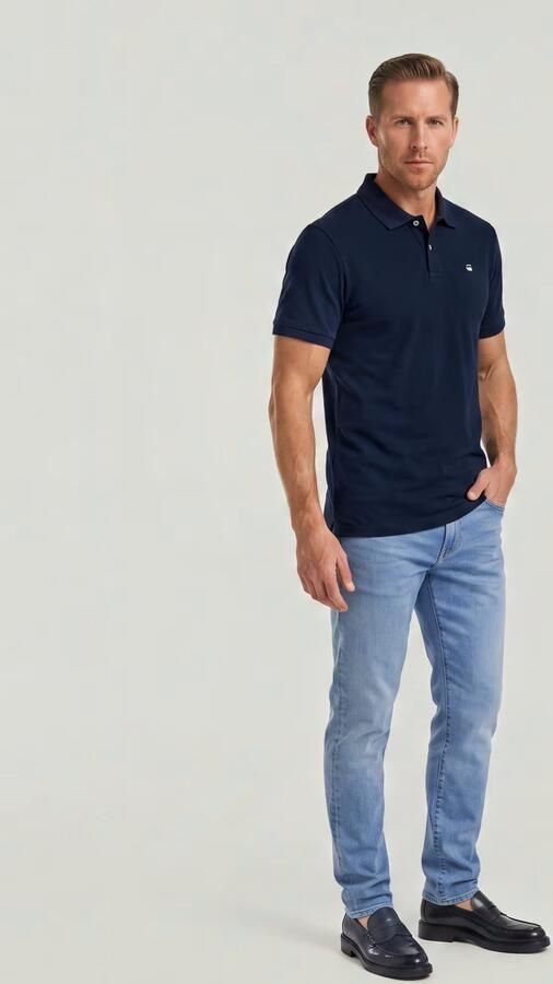 G-Star RAW Oluv Regular Polo Donkerblauw Heren - Foto 5