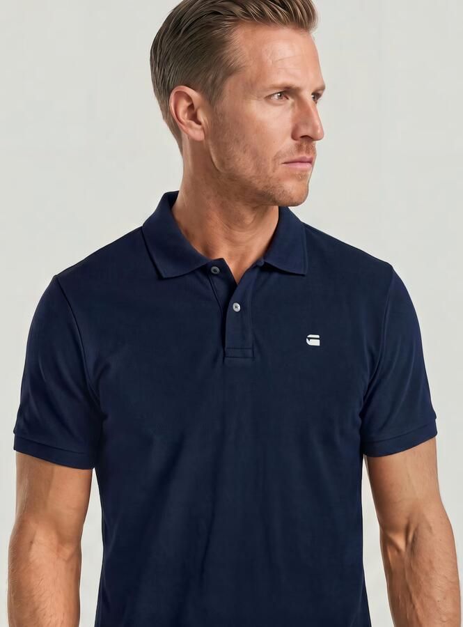G-Star RAW Oluv Regular Polo Donkerblauw Heren - Foto 4