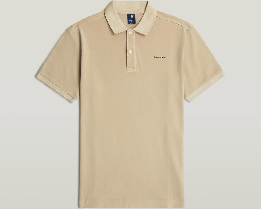 G-Star RAW Oluv Slim Polo Beige Heren - Foto 2