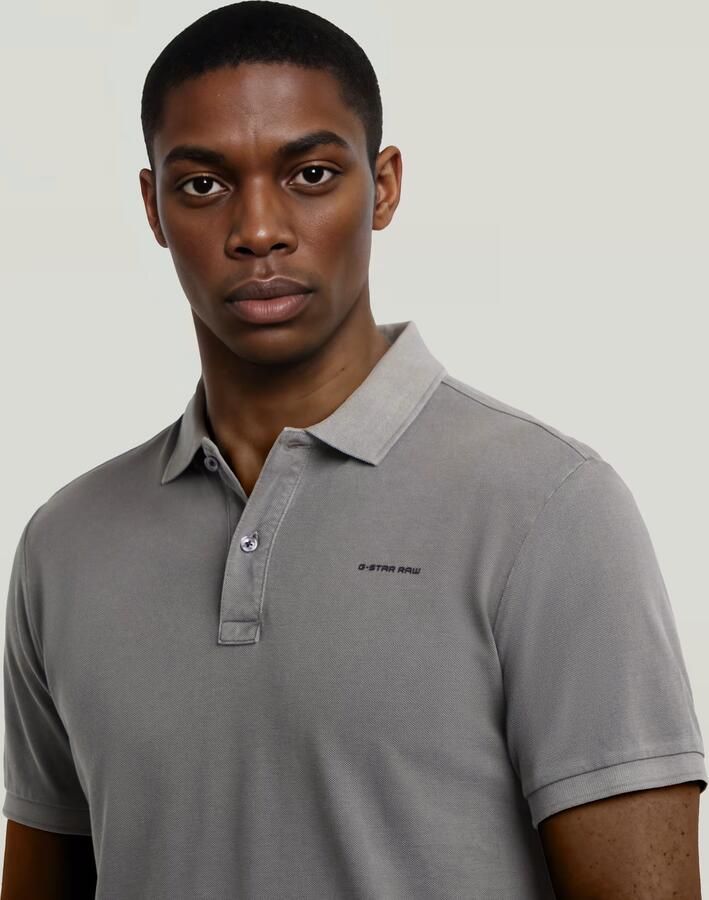 G-Star RAW Oluv Slim Polo Grijs Heren - Foto 3
