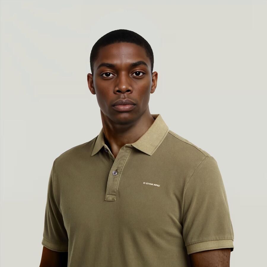 G-Star RAW Oluv Slim Polo Groen Heren