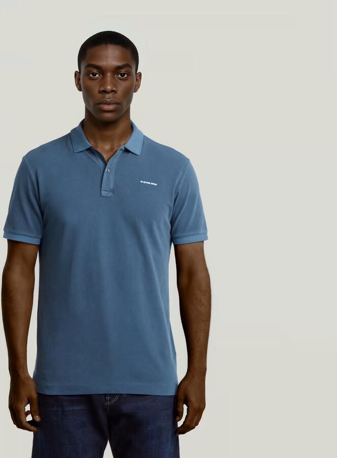 G-Star RAW Oluv Slim Polo Midden blauw Heren - Foto 7