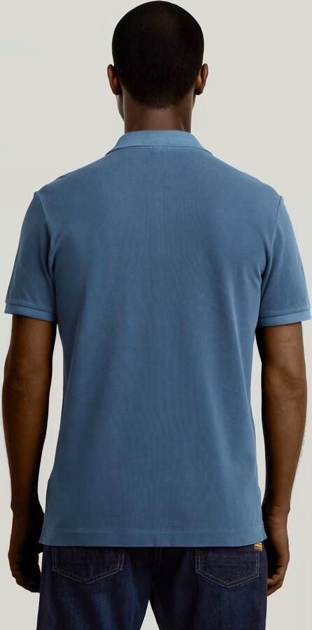 G-Star RAW Oluv Slim Polo Midden blauw Heren - Foto 4