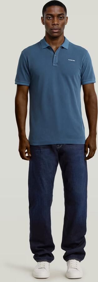 G-Star RAW Oluv Slim Polo Midden blauw Heren - Foto 6