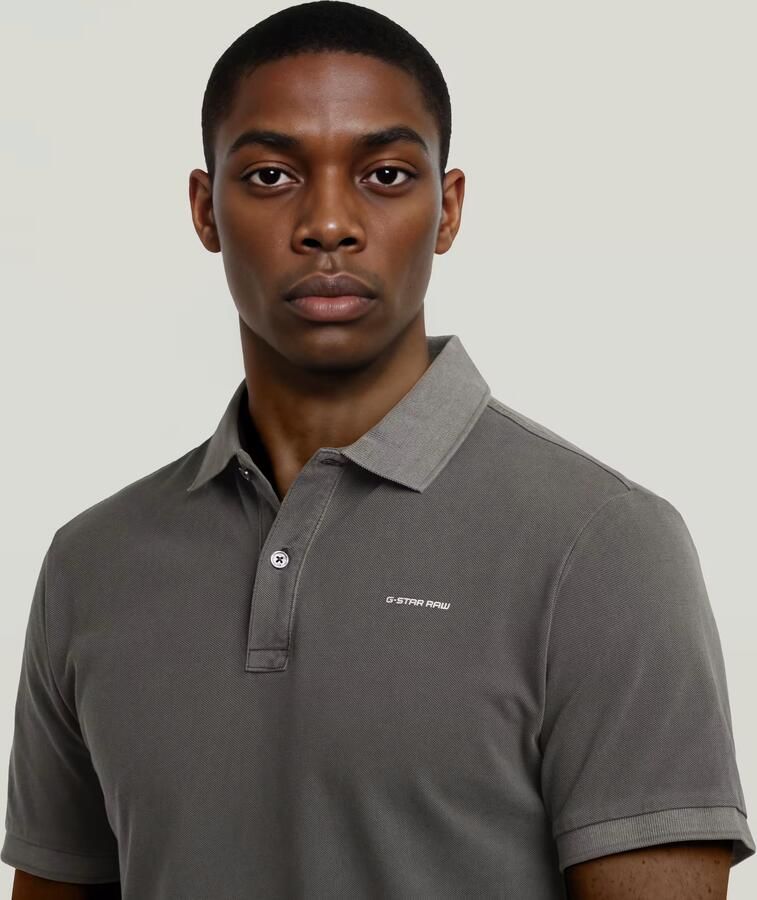 G-Star RAW Oluv Slim Polo Zwart Heren - Foto 2