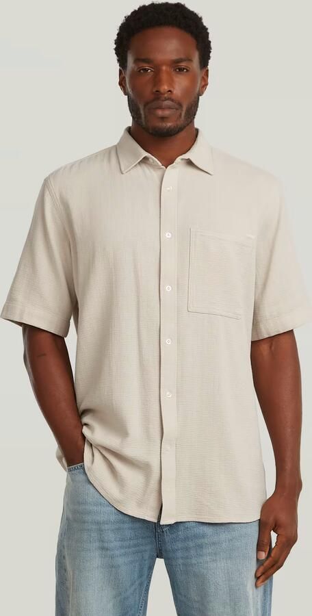 G-Star RAW One Pocket Regular Overhemd Wit Heren