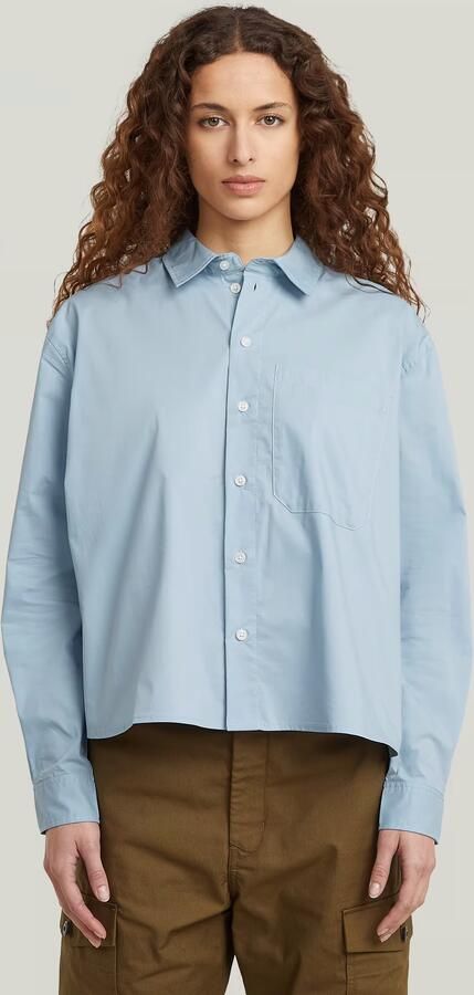 G-Star RAW One Pocket Regular Shirt Lichtblauw Dames - Foto 7