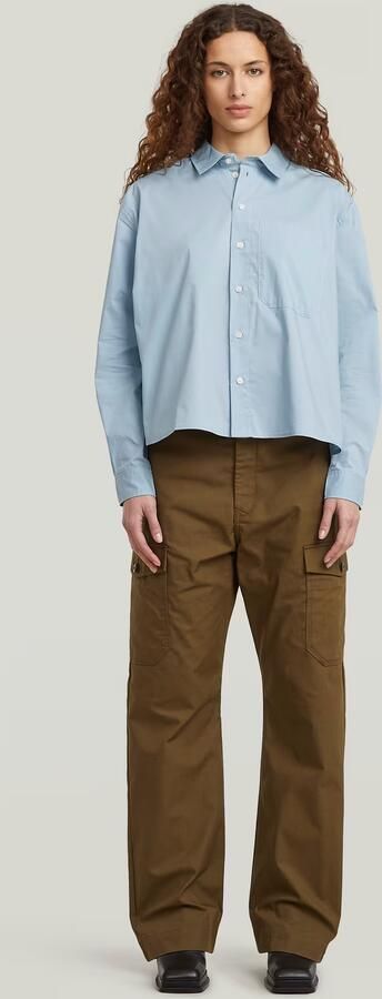 G-Star RAW One Pocket Regular Shirt Lichtblauw Dames - Foto 6