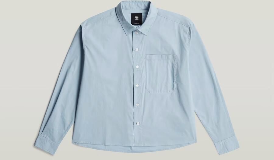 G-Star RAW One Pocket Regular Shirt Lichtblauw Dames - Foto 3