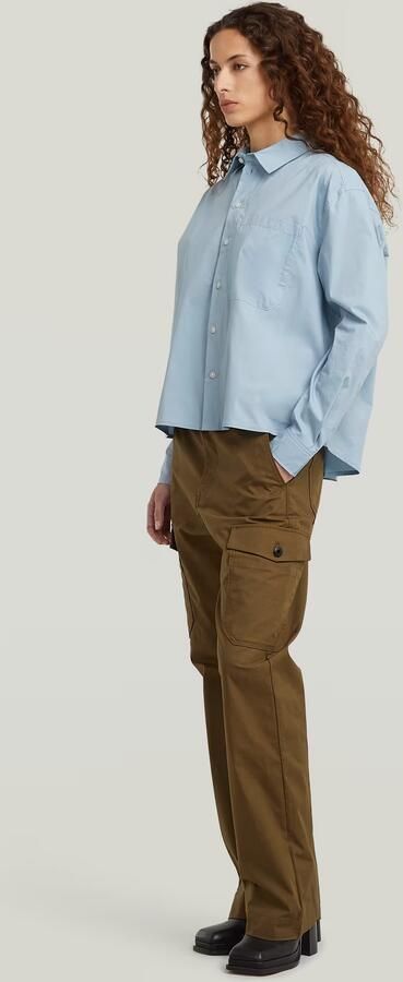 G-Star RAW One Pocket Regular Shirt Lichtblauw Dames - Foto 5