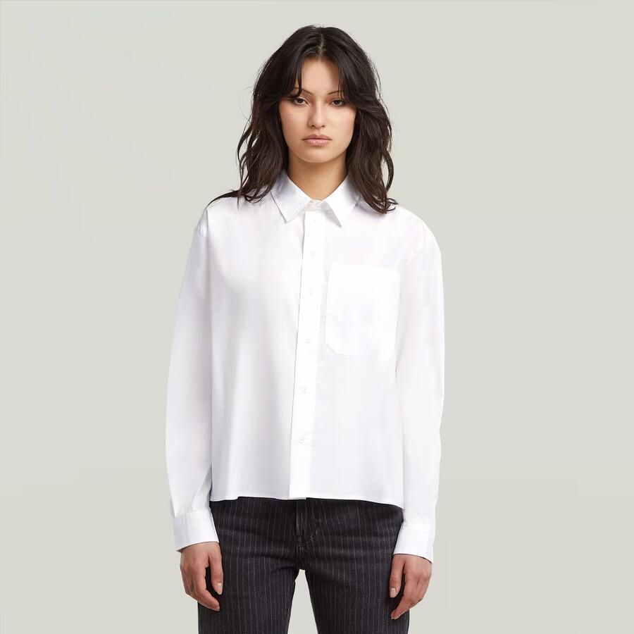 G-Star RAW One Pocket Regular Shirt Wit Dames - Foto 7