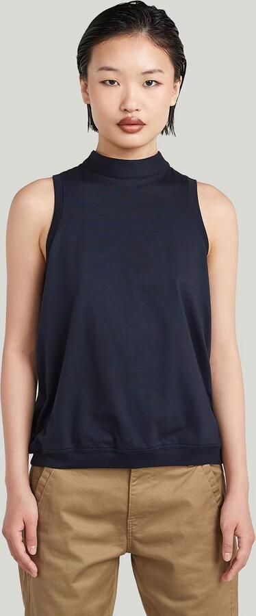 G-Star RAW Open Back Knit Tanktop Donkerblauw Dames - Foto 5