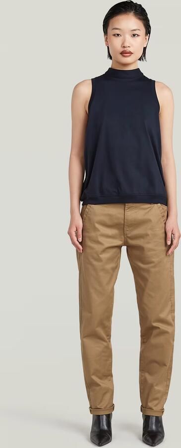 G-Star RAW Open Back Knit Tanktop Donkerblauw Dames - Foto 6