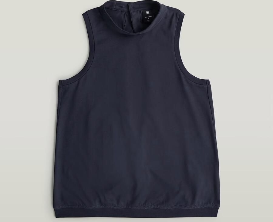 G-Star RAW Open Back Knit Tanktop Donkerblauw Dames - Foto 2