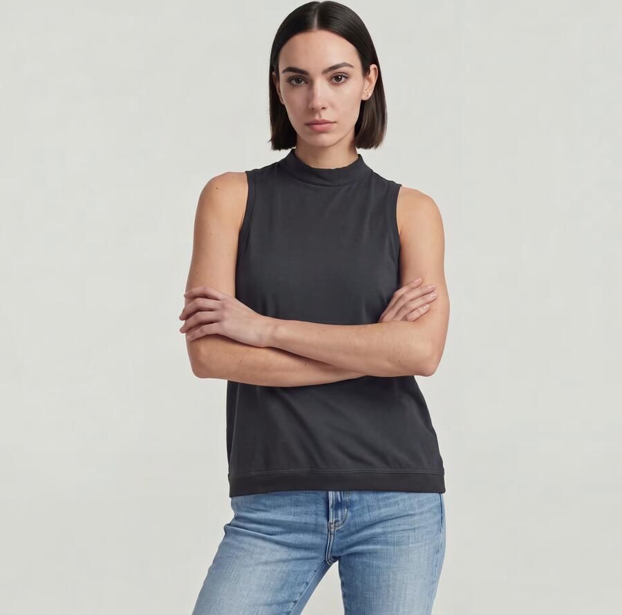 G-Star RAW Open Back Knit Tanktop Grijs Dames - Foto 2