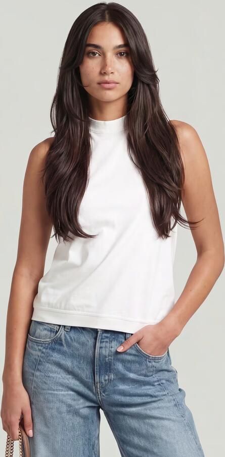 G-Star RAW Open Back Knit Tanktop Wit Dames - Foto 6