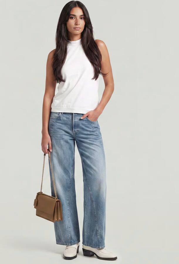 G-Star RAW Open Back Knit Tanktop Wit Dames - Foto 5