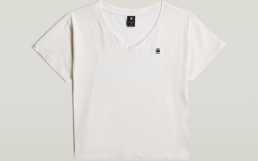 G-Star RAW Open V-Hals Relaxed Top Wit Dames - Foto 6