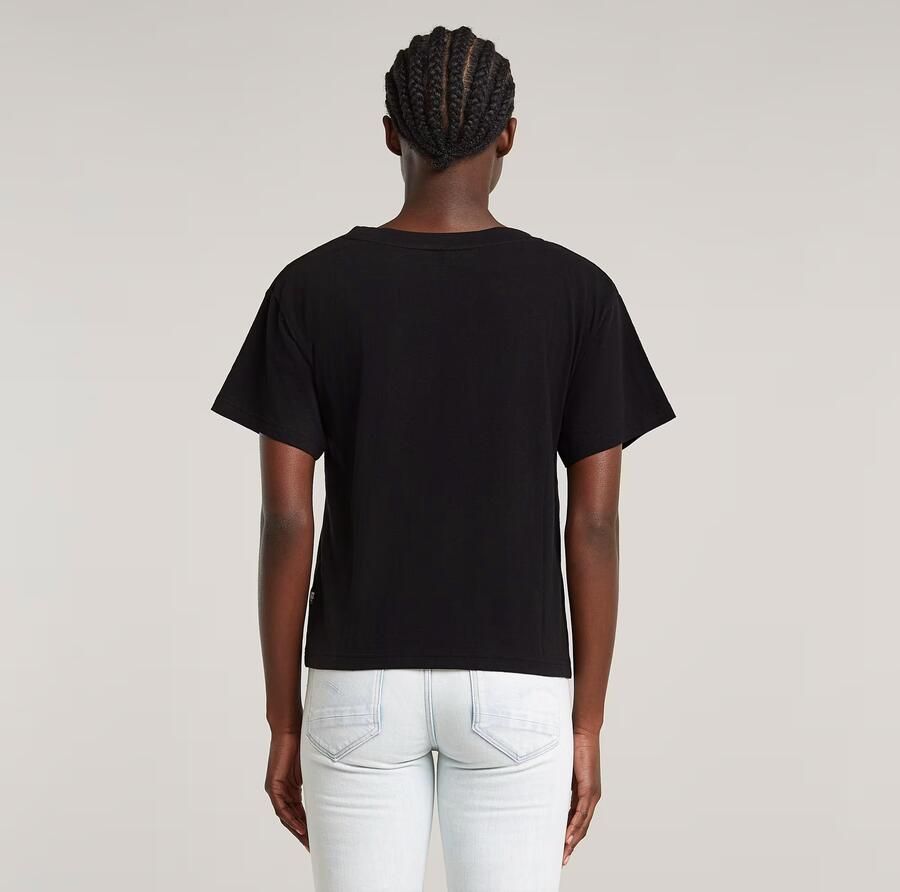 G-Star RAW Open V-Hals Relaxed Top Zwart Dames - Foto 6