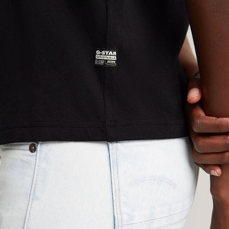G-Star RAW Open V-Hals Relaxed Top Zwart Dames - Foto 3