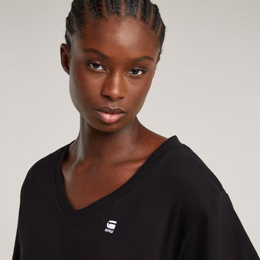 G-Star RAW Open V-Hals Relaxed Top Zwart Dames - Foto 4
