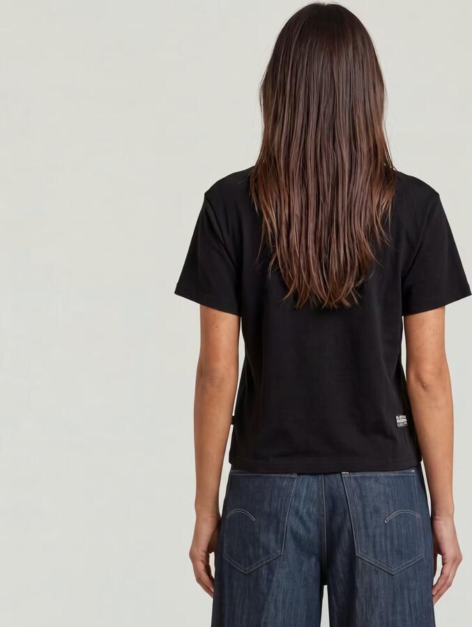 G-Star RAW Open V-Hals Relaxed Top Zwart Dames - Foto 8