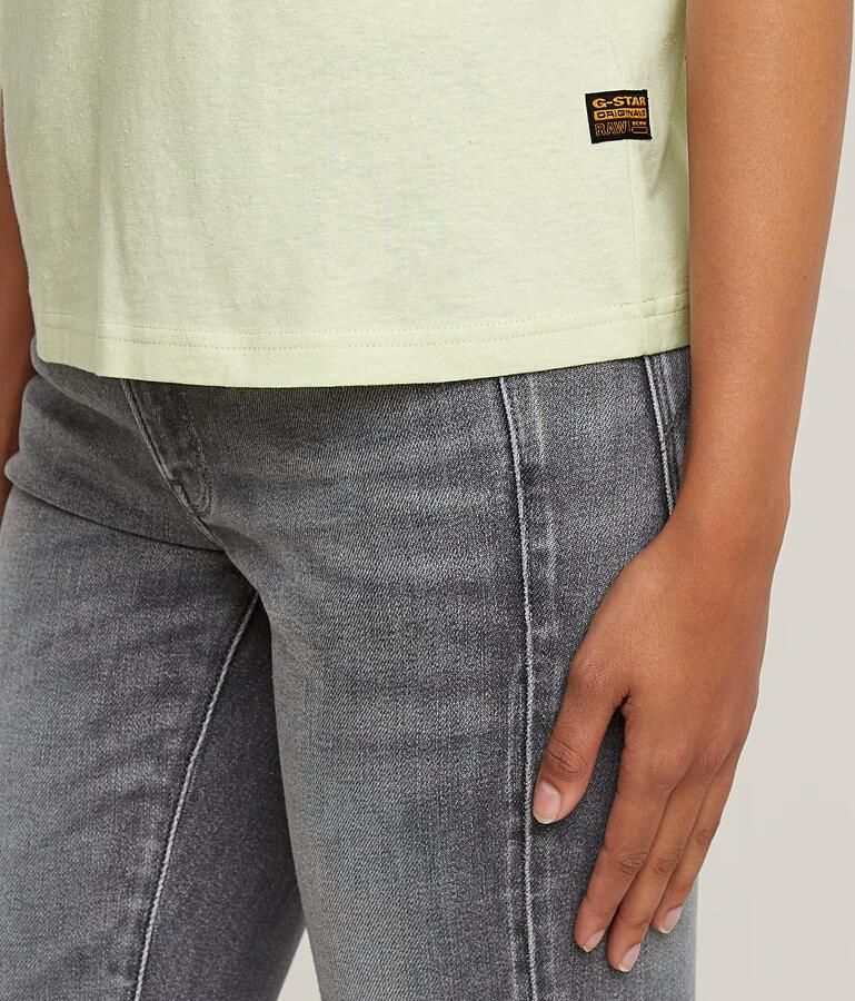 G-Star RAW Open V-neck Relaxed T-shirt Groen Dames - Foto 5