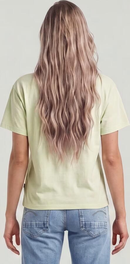 G-Star RAW Open V-neck Relaxed T-shirt Groen Dames - Foto 5