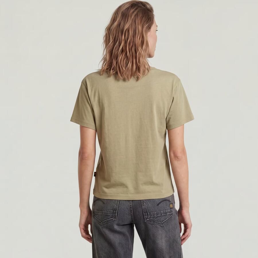 G-Star RAW Open V Relaxed Top Beige Dames - Foto 3