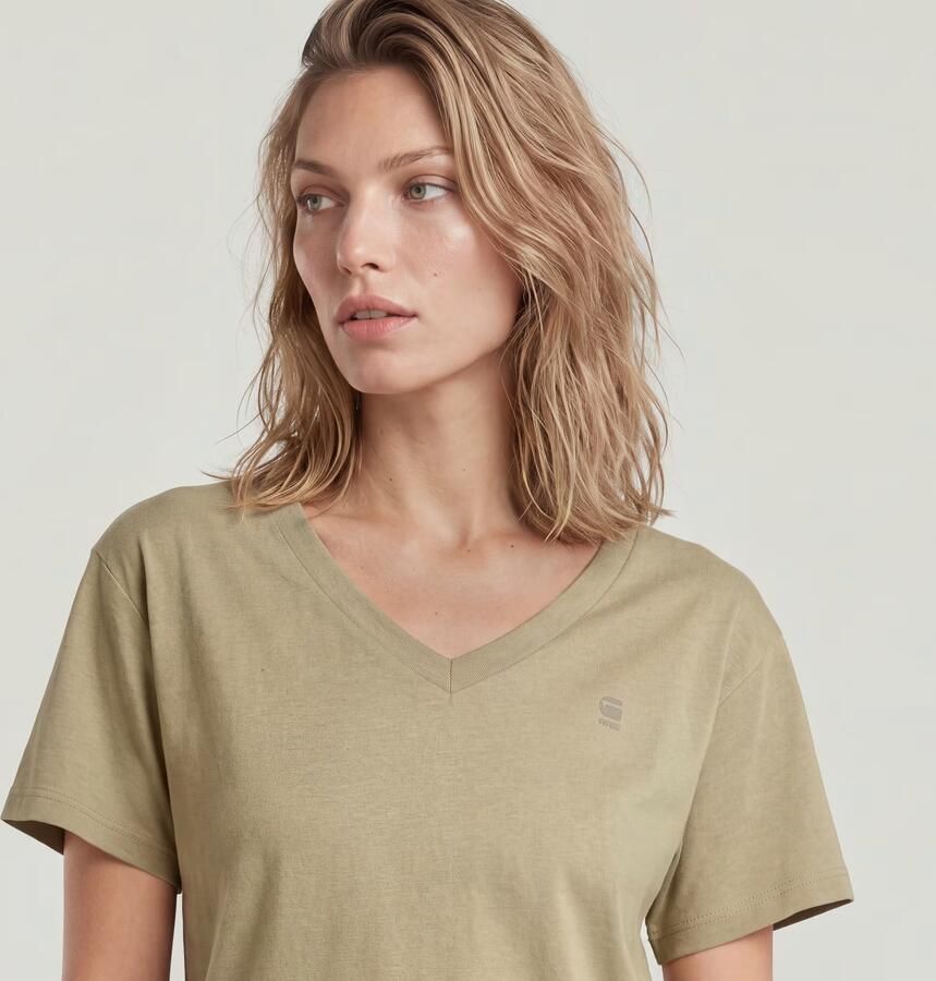 G-Star RAW Open V Relaxed Top Beige Dames - Foto 4