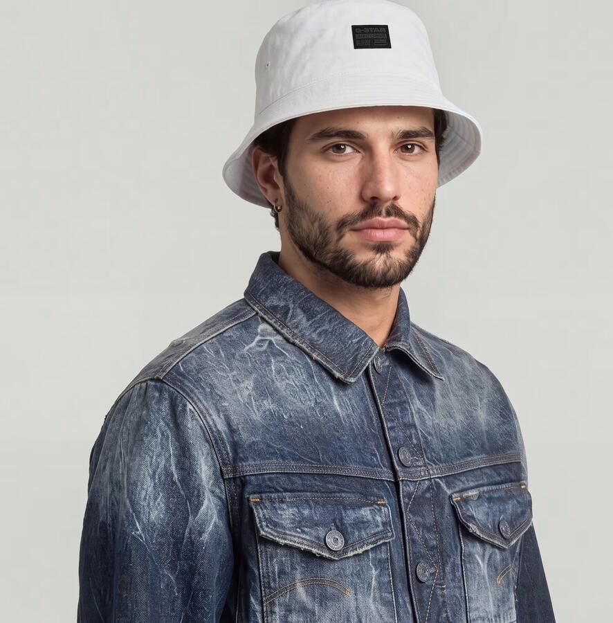 G-Star RAW Originals Bucket Hat Wit Heren - Foto 2