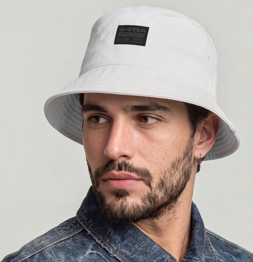 G-Star RAW Originals Bucket Hat Wit Heren - Foto 3