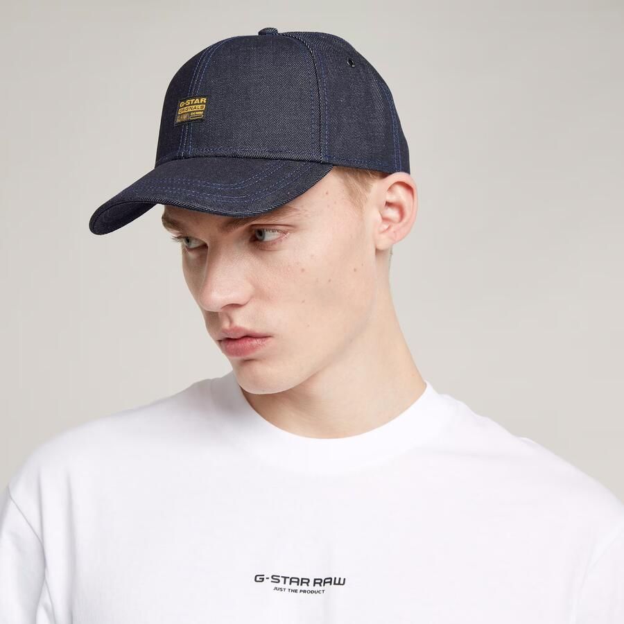 G-Star RAW Originals Denim Baseball Cap Donkerblauw Heren - Foto 4
