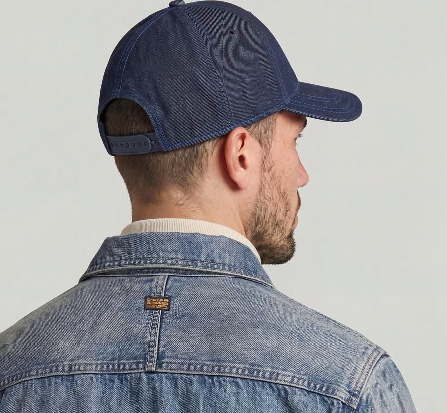 G-Star RAW Originals Denim Baseballcap Donkerblauw Heren - Foto 8
