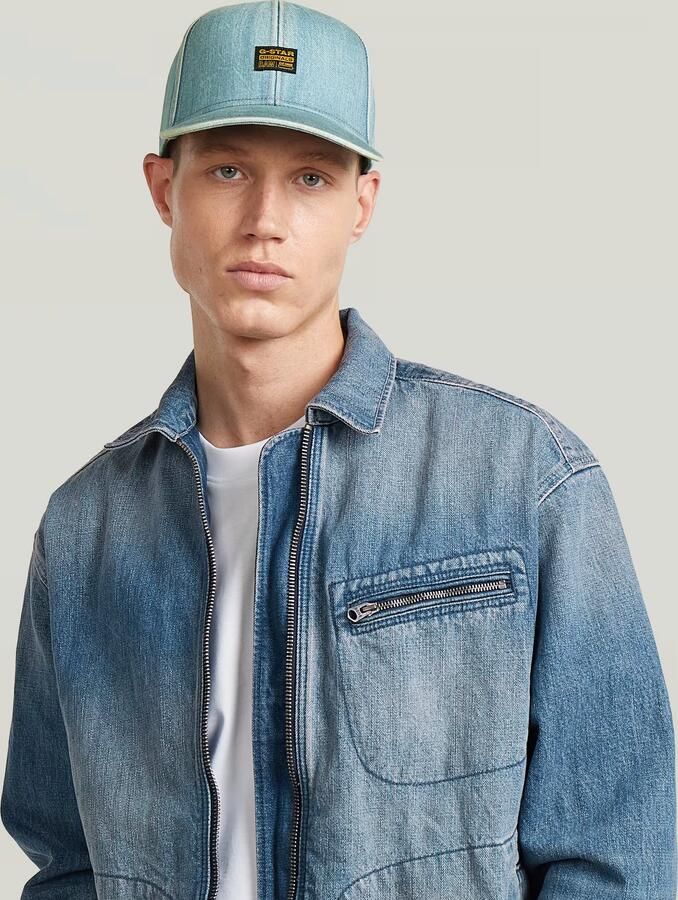 G-Star RAW Originals Denim Baseballcap Lichtblauw - Foto 2