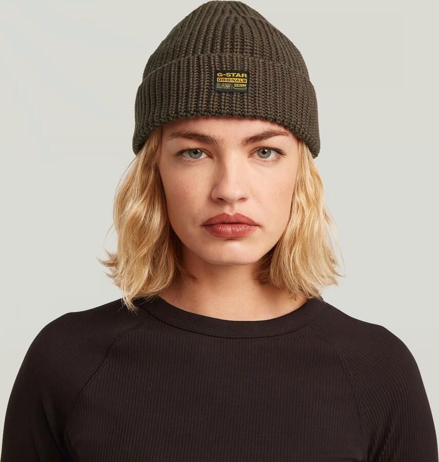 G-Star RAW Originals Fisherman Beanie Bruin Heren - Foto 3