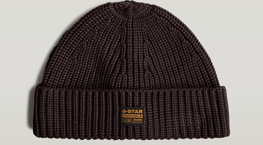 G-Star RAW Originals Fisherman Beanie Bruin Heren