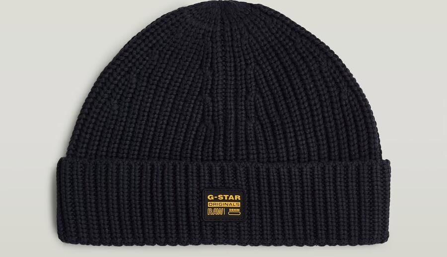 G-Star RAW Originals Fisherman Beanie Donkerblauw Heren