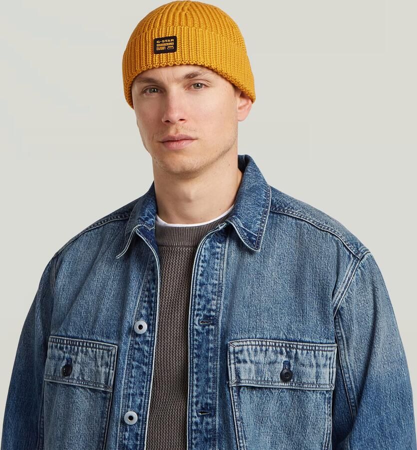 G-Star RAW Originals Fisherman Beanie Geel Heren - Foto 3