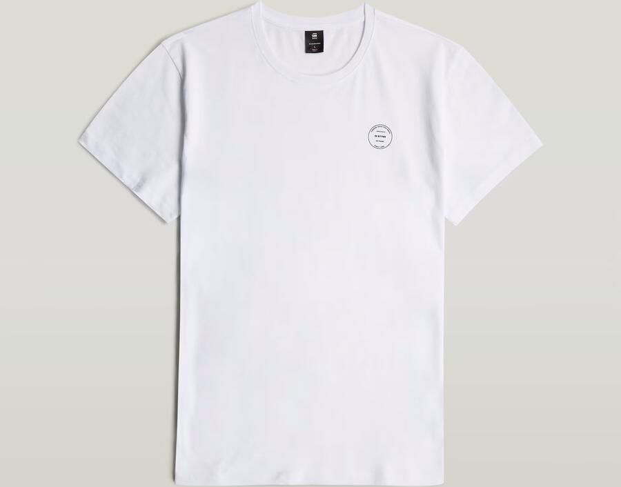G-Star RAW Originals Logo T-Shirt Wit Heren
