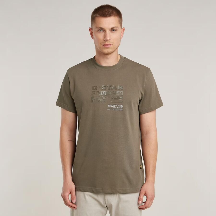 G-Star Raw T-shirt met labelprint model 'Originals' - Foto 7